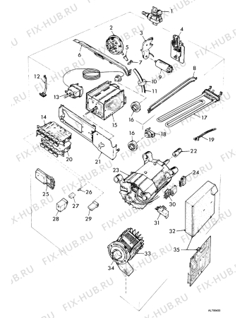 Взрыв-схема стиральной машины Zanker 5075 - Схема узла Electrical equipment